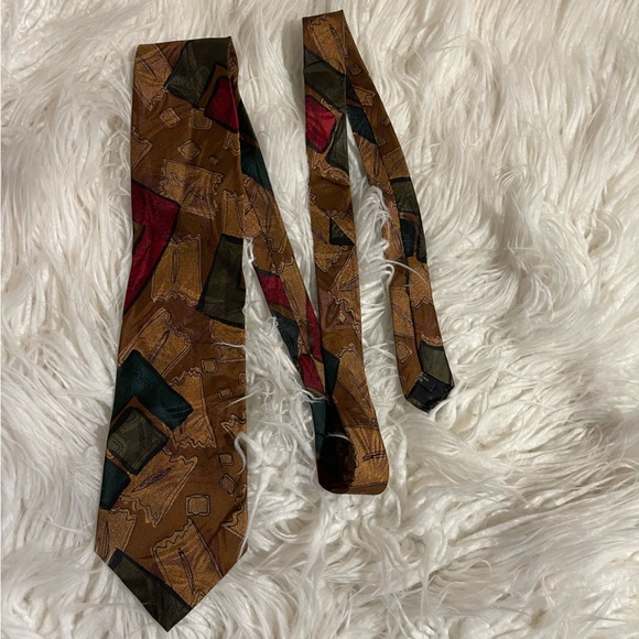 Mario Valentino Imported Silk Necktie - Picture 8 of 9